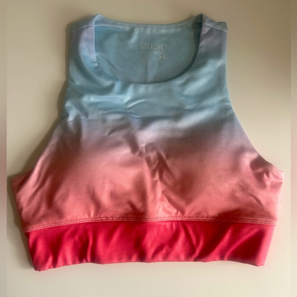 Studio Splendid Sunset Ombré Long Line Sports Bra XS
